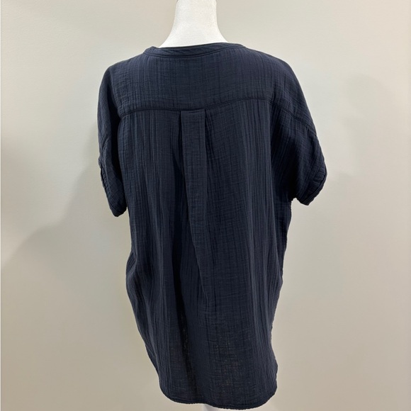 Quince 100% Organic Cotton Gauze Roll Sleeve Shirt L - Picture 5 of 12